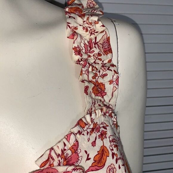 Japna Floral Midi Dress -  Tie Front Small - Picture 5 of 14